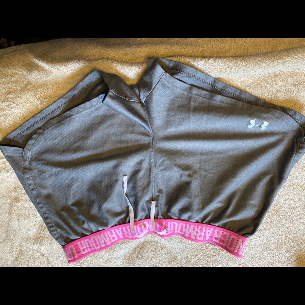 Pink/Gray Under Armour Shorts